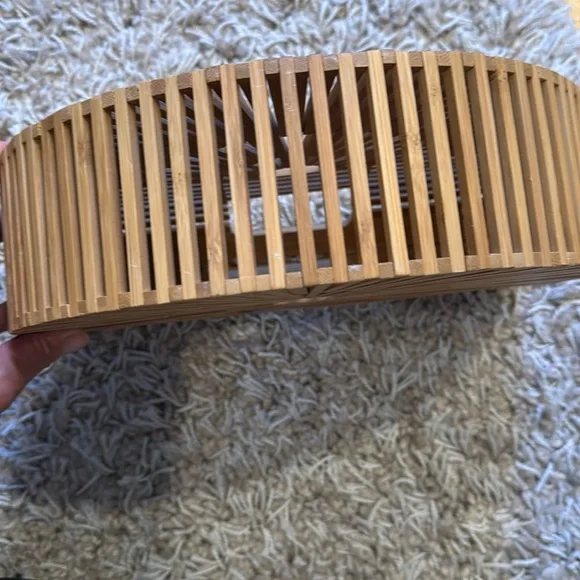 Cult Gaia Ark Inspired Bamboo Half Moon Bag - Picture 5 of 5